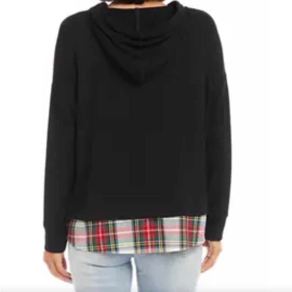NWT Karen Kane hooded layered shirt size Med - Picture 2 of 4